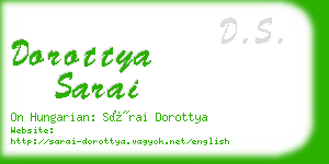 dorottya sarai business card